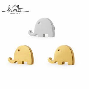 Original Minimalist Nordic <b>Light</b> Luxury Brass <b>Handle</b> Elephant Knob for Children's Room Kitchen hotel Cabinet Drawer <b>Pulls</b> - Product Image 1