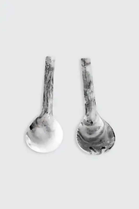 Unique Design Handmade Resin Salad Server Set Designer Eco-Friendly Salad Server Spoon Top Quality <b>Kitchen</b> <b>Gadgets</b> Cutlery Set - Product Image 4