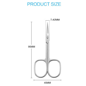 กรรไกรตัดหนังสแตนเลสอเนกประสงค์ สำหรับทำเล็บมือ เล็บเท้า ตกแต่งความงาม ขนตา คิ้ว และดูแลผิวแห้ง - Product Image 2