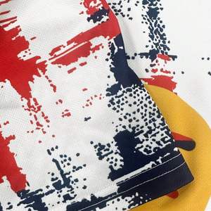 เสื้อฟุตบอลแบบซับลิเมชั่นพิมพ์ลายตามสั่ง OEM ออกแบบเองได้ สำหรับผู้ใหญ่ ผลิตจากโพลีเอสเตอร์ 100% ระบายอากาศได้ดี พร้อมสกรีนชื่อทีมและหมายเลข - Product Image 3