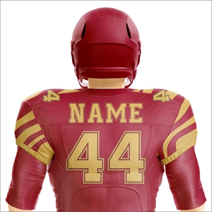 Sublimated Breathable American Football Uniform Set Half Sleeve Spring/Summer Custom Design Jersey <b>Pants</b> Bulk Teamwear Supplier - Product Image 5