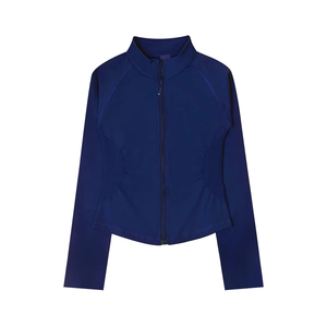 Long Sleeve Front <b>Zipper</b> Casual <b>Top</b> Soft Fabric Custom Clothing Manufacturing Service Women's Premium Fashion Zip Up Shirt - Product Image 4