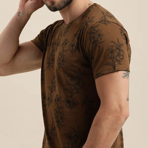Camiseta de Cuello Redondo de Bambú para Hombre, Corte Regular, Tejido de Viscosa Suave, Personalizable con Impresión de Logotipos y Etiquetas Privadas - Product Image 4
