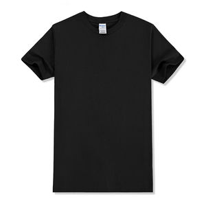 T-shirts à manches courtes pour hommes et femmes, haut en coton blanc à col rond, haut ample, épais, couleur unie, 8 couleurs, taille S-2XL, 200g - Product Image 2
