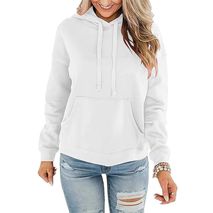 Sudadera con Capucha Extra Grande de Algodón y Felpa para Mujer, Tejido de Punto Invernal, Logotipo Personalizado Impreso en la Parte Delantera, Bordado con Cristales - Product Image 2