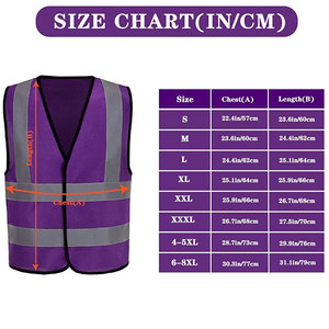 Chaleco de Seguridad Reflectante Morado 2026, Ecológico, para Hombre, Cuello en V, Transpirable, 100% Algodón, Ropa Exterior Informal de Verano, Color Sólido - Product Image 6