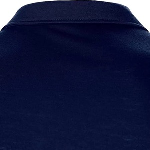 Polo de Punto para Hombre, Manga Corta, Bloques de Color, Transpirable, Ropa Casual, Diseño de Rayas Negras y Beige, Personalizable, Venta al por Mayor, OEM - Product Image 4