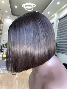 วิกผมมนุษย์ทรงตรงบ๊อบตัดตรงสีเบอร์กันดี100% ผมต่อบริสุทธิ์จากเวียดนามพร้อมลูกไม้ใส - Product Image 5