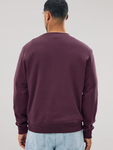 เสื้อสเวตเชิ้ตคอกลมแบบสวมใส่สบาย เป็นมิตรกับสิ่งแวดล้อม แฟชั่นใหม่ คุณภาพสูง ผลิตจากผ้าฝ้ายฟลีซ 100% สีพื้น สไตล์สตรีทแวร์ ทรงโอเวอร์ไซส์ ใส่ได้ทั้งผู้ชายและผู้หญิง - Product Image 4