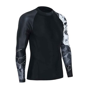 Rashguard en polyester respirant, imprimé par sublimation, design personnalisé de haute qualité, rashguard pour hommes - Product Image 3