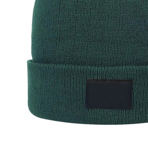 Wholesale Custom Logo Embroidery Streetwear Winter Warmth Solid Color Soft Knitted Beanie <b>Hats</b> for Men in Stock - Product Image 2