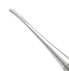 Proximator - Instrumento de Extracción Dental Curvo Pequeño de 2.5mm, Punta Única, Línea Negra, Acero Inoxidable Quirúrgico, para Ligamento Periodontal - Product Image 2
