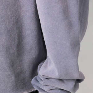 Sudaderas y Hoodies de Alta Calidad con Logotipo Personalizado, Algodón 300 350 400gsm, Felpa Francesa, Lavado Ácido, Corte Recortado, Estilo Desgastado, para Hombre - Product Image 2