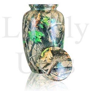 Timeless camo brass urn funeral cremation urn <b>memorial</b> <b>keepsake</b> handcrafted brass urn camouflage design tribute <b>memorial</b> - Product Image 2