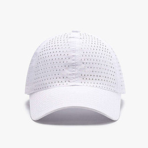 Casquette de baseball unisexe ECONEX SPORTS en maille, couleur unie, respirante, réglable, 6 panneaux, polyester/coton, broderie à la main pour l'extérieur - Product Image 2