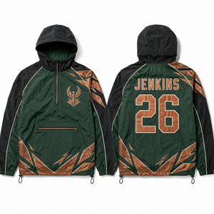 Veste coupe-vent unisexe personnalisée en gros pour la randonnée, le trekking, le camping, les sports de plein air, le streetwear, l'urbanwear, la mode décontractée et les voyages - Product Image 6