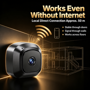 Cámara inalámbrica de visión nocturna Mini cámara de seguridad IP Cámara con detección de movimiento Cámara con audio bidireccional Cámara compatible con aplicaciones - Product Image 2