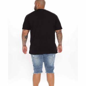 Denim Fabric Men <b>Light</b> Washed Shorts Cotton Material Casual Wear Adjustable And Breathable Relaxed Fit <b>Cheap</b> Rate Button Closure - Product Image 4