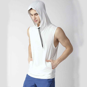 Camisetas sin mangas deportivas para hombre, transpirables, ropa deportiva informal para gimnasio, fitness, correr, suaves, de secado rápido, con cuentas. - Product Image 6