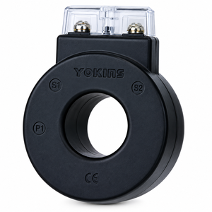 Transformateur de courant YOKINS 75/5A, CT 75A pour ampèremètre, CT encapsulé en polycarbonate rond RT30 avec bornes - Product Image 1