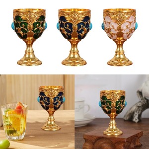 แก้วไวน์สแตนเลสสีเงินทันสมัย ดีไซน์หรูหราพร้อมก้าน - Product Image 6