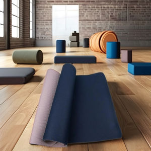Tapis de yoga Pilates antidérapant en PER, 4 mm d'épaisseur, pliable, usage universel, écologique, professionnel, très vendu - Product Image 3