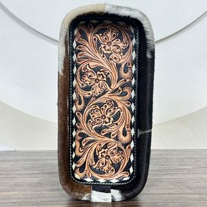 ถาดหนังวัวเครื่องมืองานฝีมือดีไซน์หรูหราที่กำหนดเองอุปกรณ์จัดระเบียบสไตล์ตะวันตกของตกแต่งของขวัญสำหรับบ้านสำนักงาน - Product Image 4