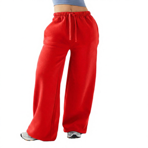 Pantalones Jogger de Algodón para Hombre, Estilo Hip Hop, Pierna Ancha, Transpirables, con Cordón Elástico, Casuales, Azules, Lisos, de Felpa Mediana, Tejido de Punto - Product Image 4