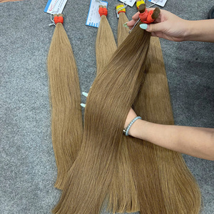 Extensiones de Cabello Humano Vietnamita de Primera Calidad, Coloridas, a Granel, con Cutícula Alineada, Textura Natural Lisa, Suaves y Sedosas, Sin Enredos - Product Image 3