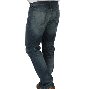 OEM Manufacturer Wholesale Custom Logo High Street Denim Pants Washed <b>Patch</b> Cloth Wool Edge Casual <b>Trousers</b> for Men Clothing - Product Image 2