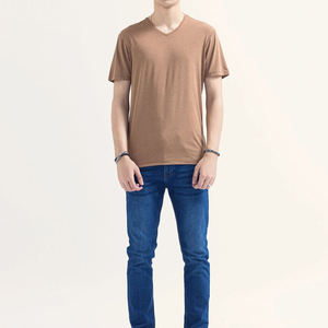 T-shirt imprimé à col rond et manches courtes coupe ample pour homme, T-shirt délavé à effet tie-dye pour homme - Product Image 2