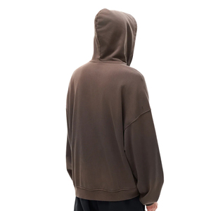 เสื้อฮู้ดซิปสีไล่ระดับ พิมพ์โลโก้ตามสั่ง สไตล์วินเทจ เนื้อผ้าหนา - Product Image 4