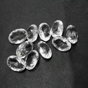 Piedra de Cuarzo Natural de Grado AAA de 10x12 mm, Cuarzo Blanco Facetado de Forma Ovalada, Gema Suelta del Fabricante, Proveedor Regular - Product Image 2