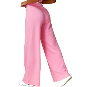 <b>Wholesale</b> High Quality Men Casual Lightweight <b>Flared</b> Jogger Pants 100% Cotton Breathable Soft Baggy Wide Straight Leg Pants - Product Image 6