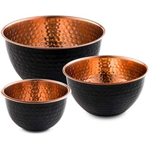 Tazón para Servir de Cobre Puro al por Mayor, Vajilla Metálica Ecológica de Grado Alimenticio, Plato de Lujo para Ensaladas, Frutas y Sopas para Restaurantes y Hoteles - Product Image 2