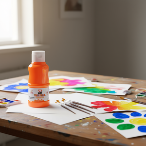 Témpera Naranja Fluorescente para Papel, Color Naranja Fluorescente Acuarela - Product Image 3