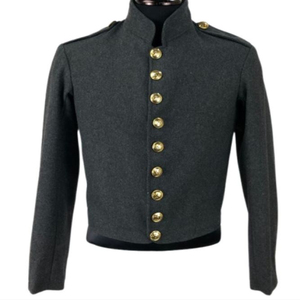 Veste en laine pour homme, style historique, reconstitution historique, veste de type 2 du dépôt de Richmond confédéré, en tissu gris anthracite. - Product Image 5