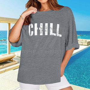 T-shirt oversize pour femme, streetwear écologique respirant haute performance, design personnalisé, manches courtes pour adulte - Product Image 5