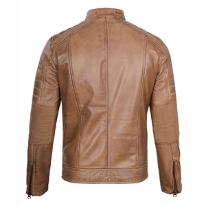 Luxury Motorcycle <b>Leather</b> <b>Jacket</b> for <b>Men</b> Classic Biker Style Coat Soft Genuine <b>Leather</b> Fashion Outerwear Design - Product Image 5
