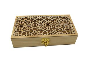 Caja de Regalo de Bambú de Alta Calidad para Regalos y Almacenamiento |   Caja Multiusos para Joyas con Opción de Logotipo Personalizado (8x4x2 Pulgadas) - Product Image 4