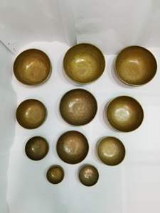 Handcrafted Brass Traditional Singing Bowls-Multi-piece Package for Home Decoration - Product Image 4