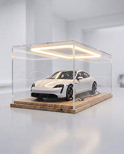 Elegant Acrylic Toy Car <b>Display</b> Box – Durable Rectangle Showcase <b>for</b> Collectible Cars – Clear Multifunction Storage <b>Case</b> - Product Image 3