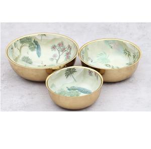 Nuevo Estilo de Centro de Mesa para Comedor, Cesta Contenedora para Uso en Cocina y Catering, Lujosa Cesta de Frutas de Metal Pintada a Mano - Product Image 4