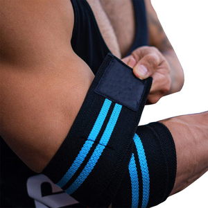 Bandes de compression élastiques réglables pour le coude, idéales pour la gym et l'entraînement, soutien flexible pour la musculation, prix abordable, OEM - Product Image 5
