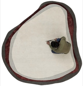 Alfombra de Lana Hecha a Mano de Primera Calidad, Diseño Tradicional Rojo, Pelo Suave, Alfombra para Sala de Estar, Acabado Duradero y Lujoso - Product Image 6