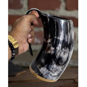 Jarra Ecológica de Cuerno de Búfalo Hecha a Mano, Taza para Beber, Regalo de Bar Vikingo - Product Image 3
