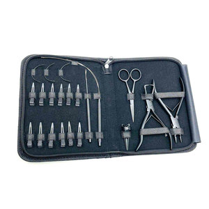 Alicate Aplicador Profesional para Extensiones de Cabello, Cortador de Queratina, Tijeras, Herramienta para Perlas de Fusión en Caliente, Acero Inoxidable, para Salón - Product Image 3