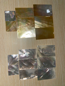 Venta al por Mayor de Perlas Naturales Pulimentadas Blancas y Amarillas, Gemas en Bruto, Rebanadas de Perla Rectangulares de 35x50mm para Manualidades y Decoración - Product Image 6