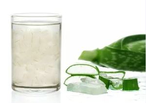 Hoja de aloe vera cortada en cubitos en jarabe ligero-Material de gel de pulpa para bebida - Product Image 5