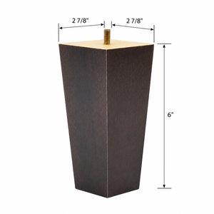 Durable Solid Wood Square Furniture Legs for Living Room Sofas <b>Chairs</b> & Ottoman Replacement-Heavy Duty Modern Design - Product Image 2